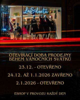 VÁNOCE JSIU ZA ROHEM! 🎄 A vy určitě chcete vědět kdy nás můžete navštívit osobně abyste využily všechny ty vouchery které...